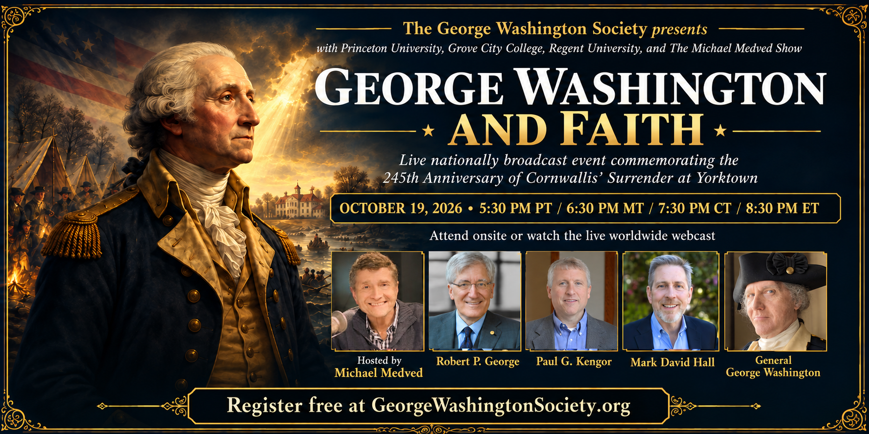 George Washington and Faith — Landscape Banner